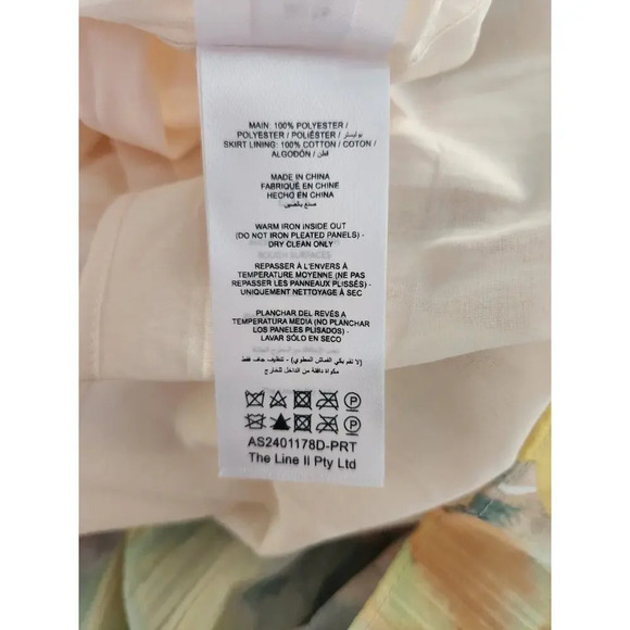 NWT Acler Hetherington Floral Maxi Tiered Dress Size US 12 Yellow #9K401 - Picture 14 of 15